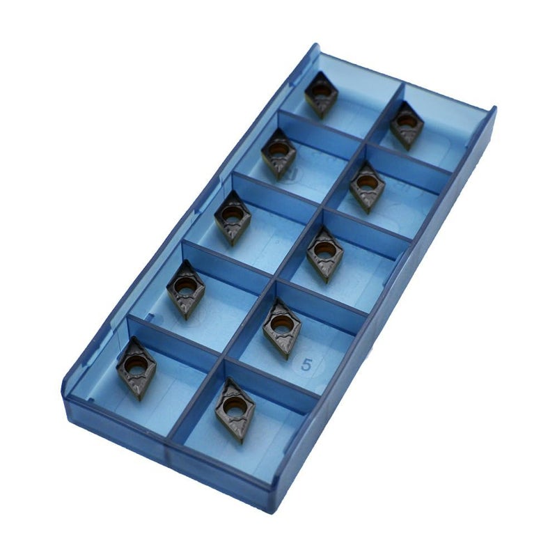 CDBP CNC Carbide Inserts DCMT070204/ DCMT21.51 for Metal Cutting Steel, DCMT Metal Lathe Tool for Steel, 10 Pcs - Image 5